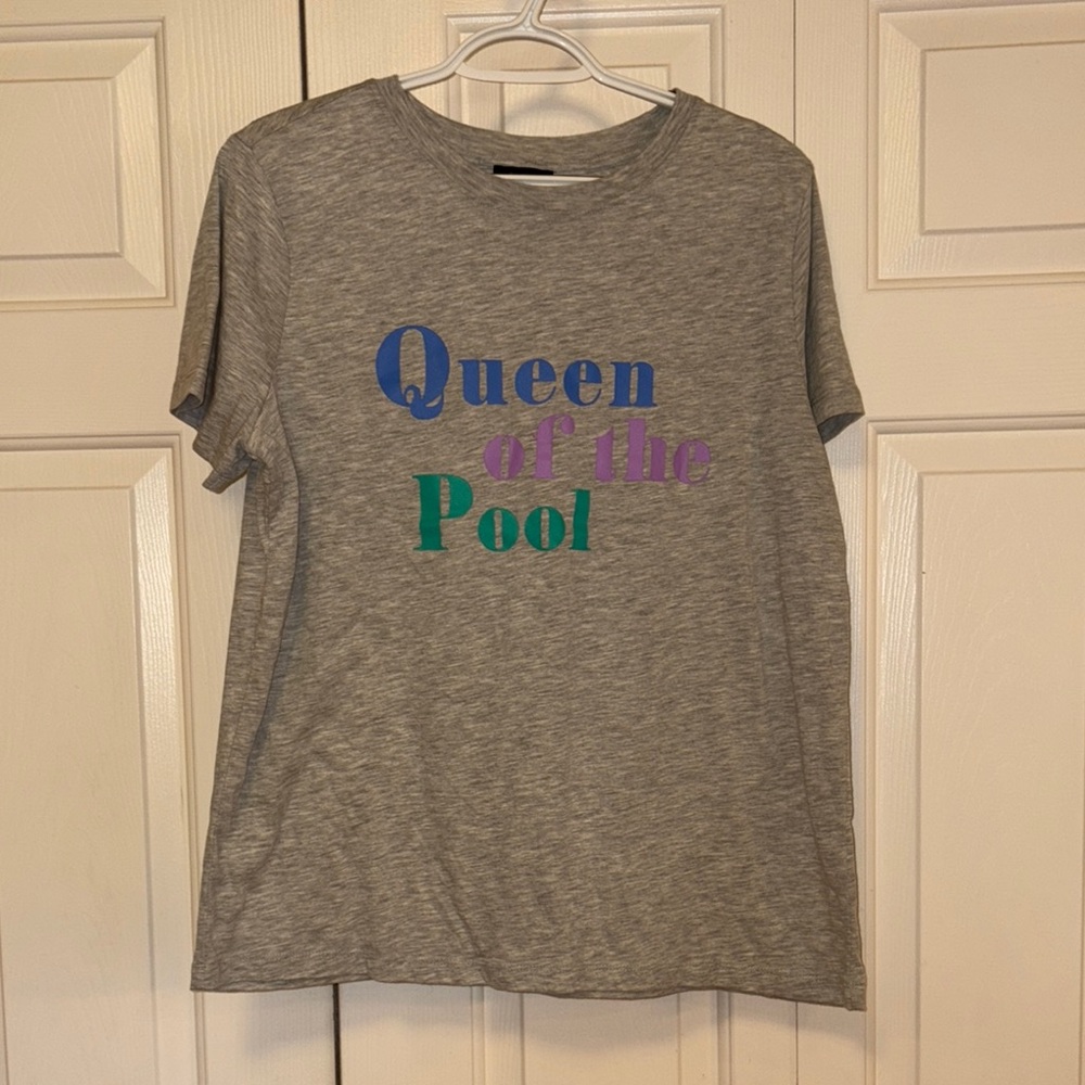 Halogen Light Gray Tee Shirt - Queen of the Pool